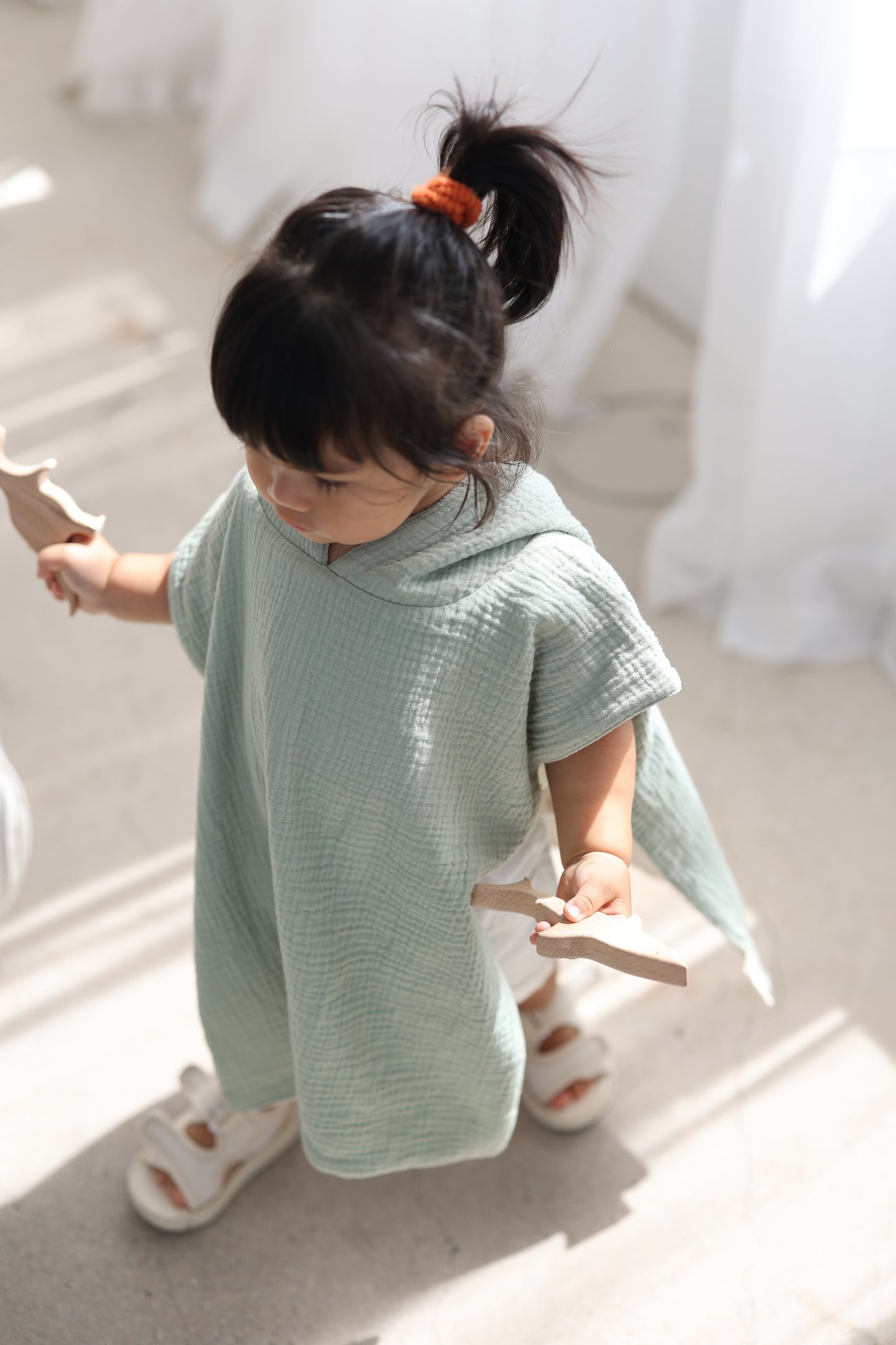 Reversible Hooded Poncho