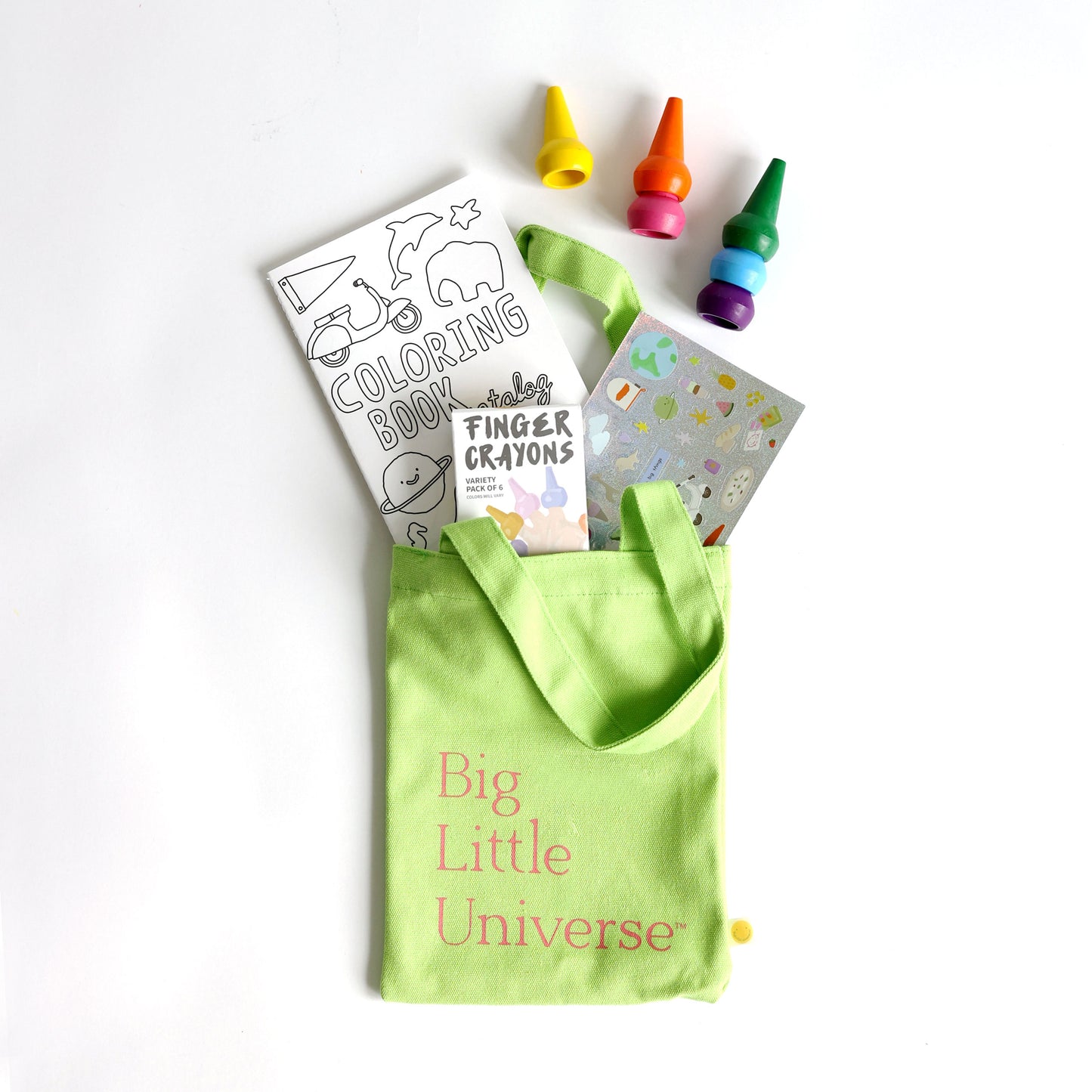Crayons and Coloring Book
